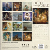 Jesus, Light of the World Calendar back honors Jesus our Prince of Peace purchase from www.Art-SoulWorks.com