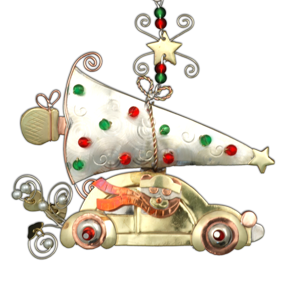VW Love Bug  - Handmade Ornament