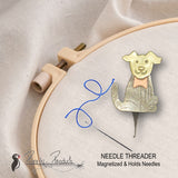 Flying Pig, Micro or Long Eye Needle Threaders, Puffin & Company - Retiring