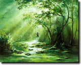 The Swing, canvas print by Akiane Kramarik @ www.art-soulworks.com