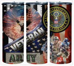 USA Army Veteran, Stainless Steel Gift Tumbler