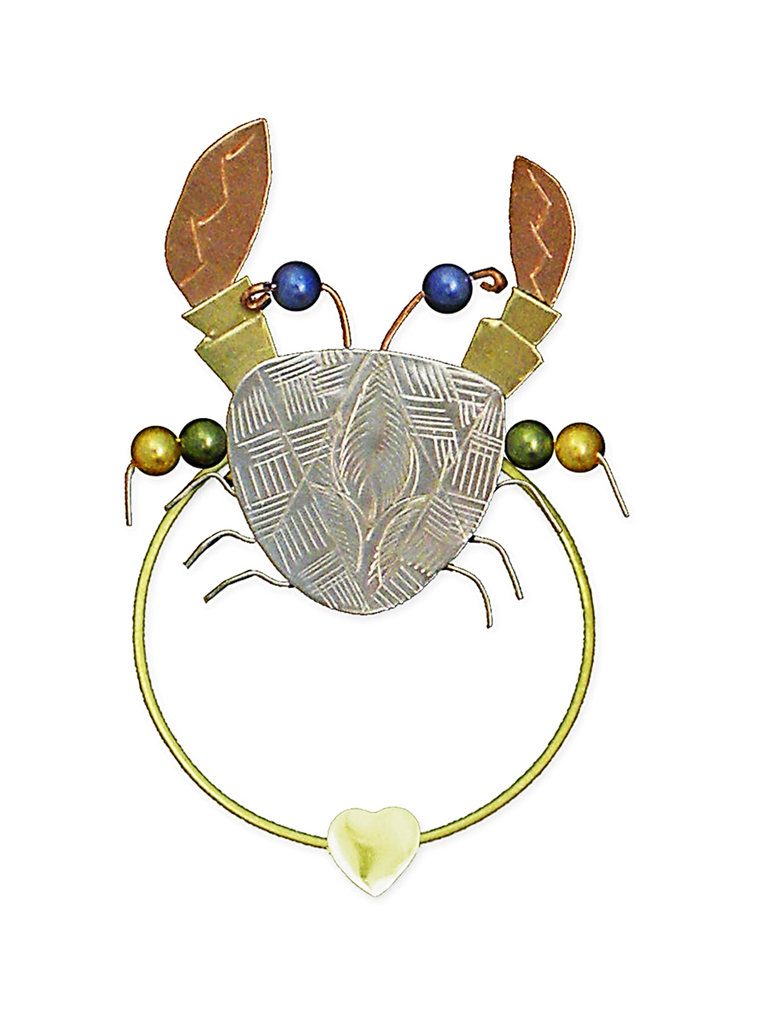 Mr. Pincher the Crab Bookmark,  Clip-Over-The-Page BookArt