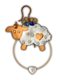 Book Lovers Greeting Card & Keepsake Bookmark Gift Set, Little Lamb
