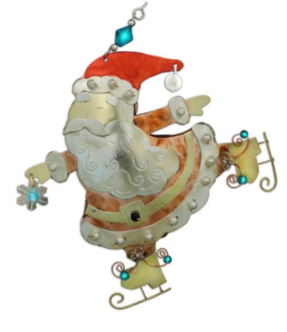 Skating Santa 533 new 2806 handmade ornament 