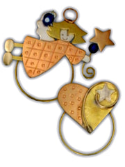Angel & Love Heart Bookmarks,  Cute Clip-Over-The-Page BookArt Set
