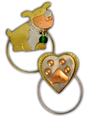 Puppy Love Bookmark Set,  Cute Clip-Over-The-Page BookArt