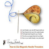 Thimble Micro or Long Eye Needle Threader, Puffin & Company