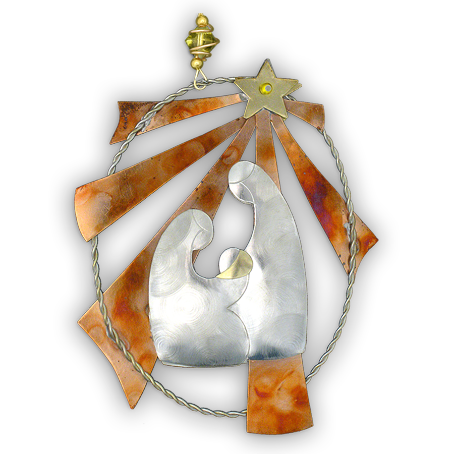Star Nativity  - Handmade Ornament