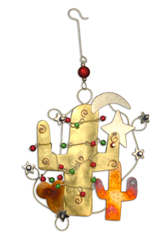 Sassy Saguaro Cactus  - Handmade Ornament