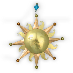 Old Fashioned Sun - Handmade Ornament