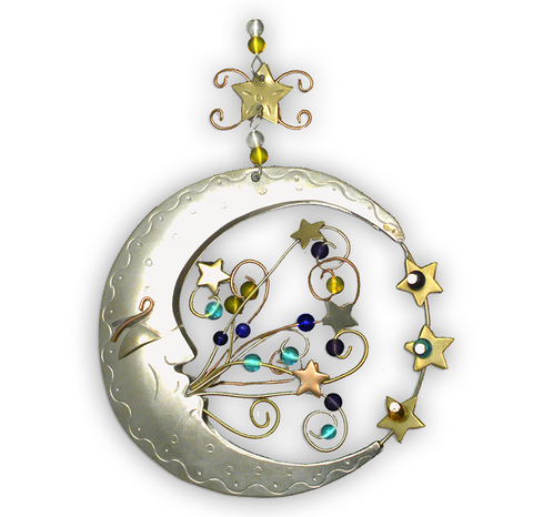 Magical Moon - Handmade Ornament