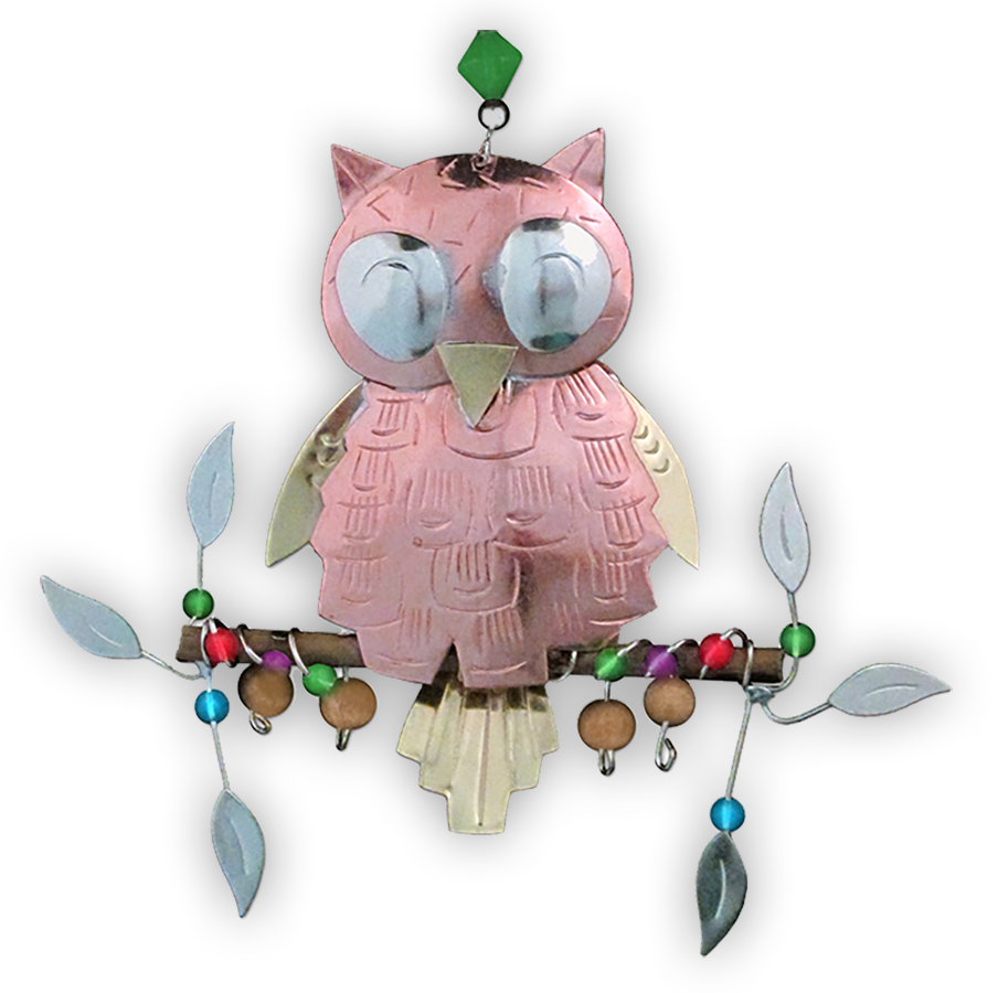 Pine Owl  - Handmade Ornament