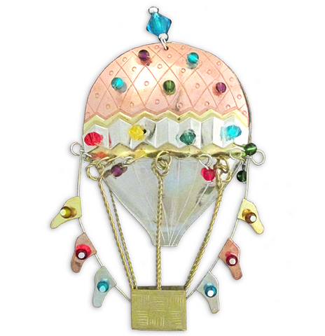 Hot Air Balloon - Handmade Ornament