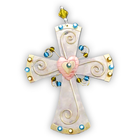 Love Cross - Handmade Ornament