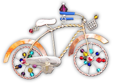 Vintage Bicycle - Handmade Ornament