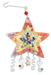 Gem Jeweled Star - Handmade Ornament