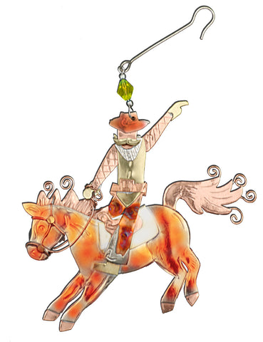 Horseback Riding - Artisan Crafted Gift Ornament