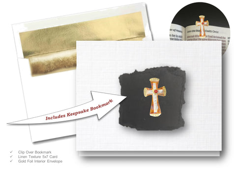Unity Cross, Book Lovers Card & Bookmark Mailable Gift Set