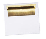 Matching gold foil lined envelope easy to mail mailable art 