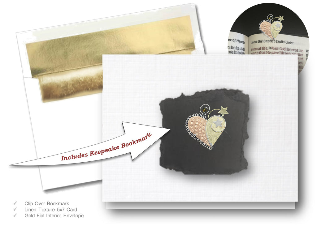 Inspire Heart, Book Lovers Card & Bookmark Mailable Gift Set