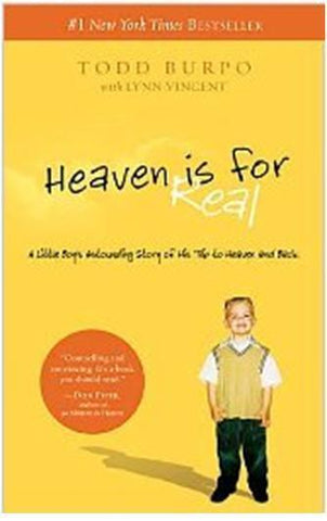 Heaven Is for Real paperback book cover by Todd Burpo