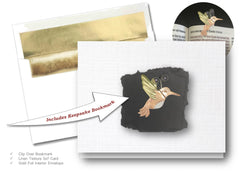 Humming Bird, Book Lovers Card & Bookmark Mailable Gift Set