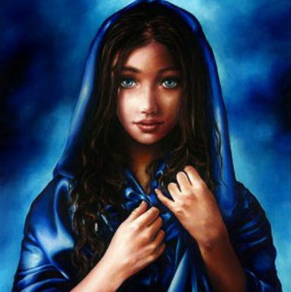 Innocence, Mary, Mother of Jesus, Canvas Print, art by Akiane Kramarik