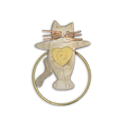 Kitty Cat Hug, Magnetic Looped Accessory & Eyeglass Holder, Puffin & Company