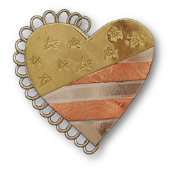 Puffin Patriotic Heart Needle Nanny, Needle Keeper 