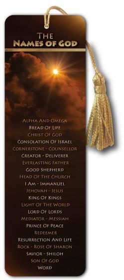 NAMES of God - Bible Bookmark - Son of God Movie - @ www.art-soulworks.com