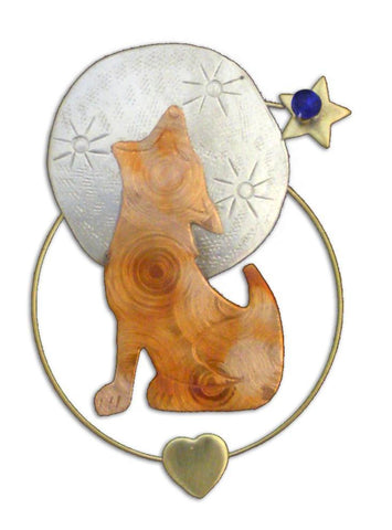 Howling - Clip-over-the-Page - Bookmark @ www.art-soulworks.com