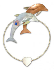 Double Dolphins - Clips-Over-The-Page - Bookmark