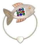 Fish - Clips-over-the-Page - Bookmark @ www.art-soulworks.com