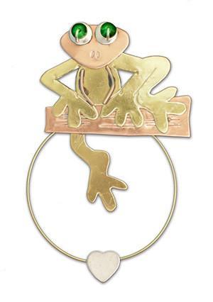 Frog - Clips-over-the-Page - Bookmark @ www.art-soulworks.com