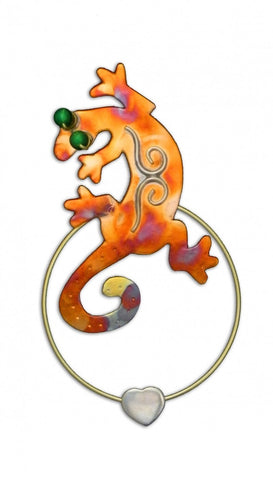 Gecko - Clip-over-the-Page - Bookmark @ www.art-soulworks.com