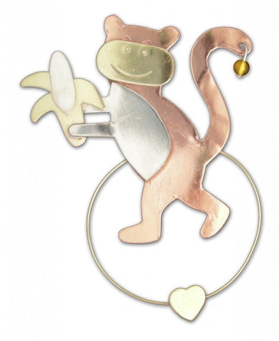 Monkey - Clips-over-the-Page - Bookmark @ www.art-soulworks.com