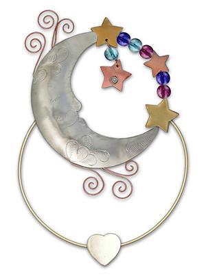 Moon - Clips-over-the-Page - Bookmark @ www.art-soulworks.com